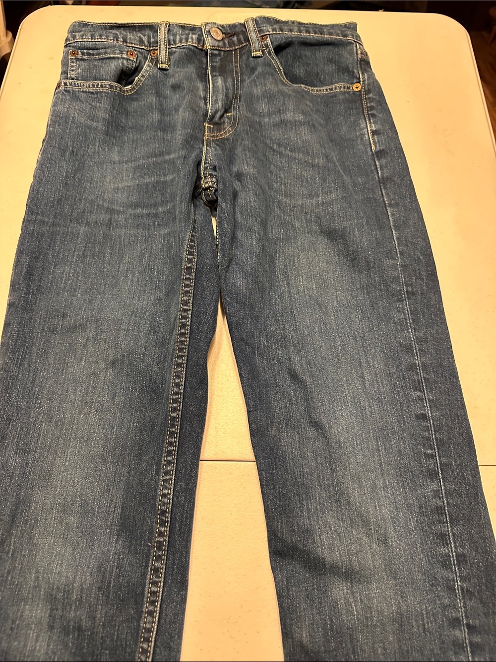 Signature by Levi Strauss Men's Straight Jeans in Denim Blue